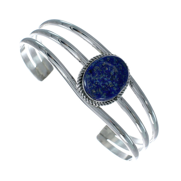 Sterling Silver Lapis Native American Cuff Bracelet X10532